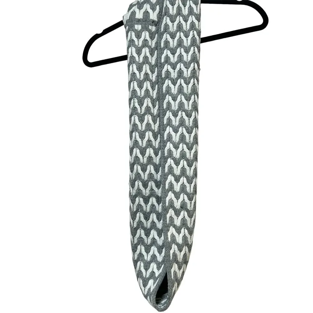 Calvin Klein‎ Infinity Loop Women's Knitted Gray white Scarf